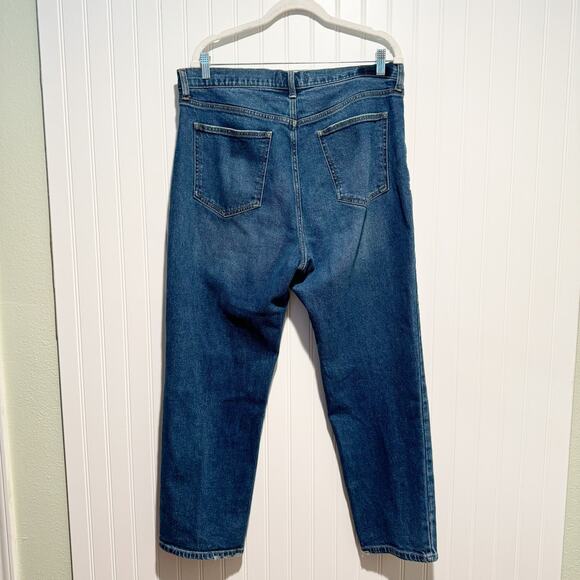 Abercrombie Fitch Ankle Straight Ultra High Rise Jeans Size 16 - Picture 4 of 5